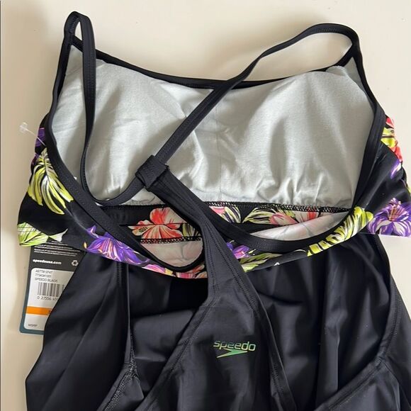 Speedo Women’s Floral Swim Top Tankini - Picture 7 of 8